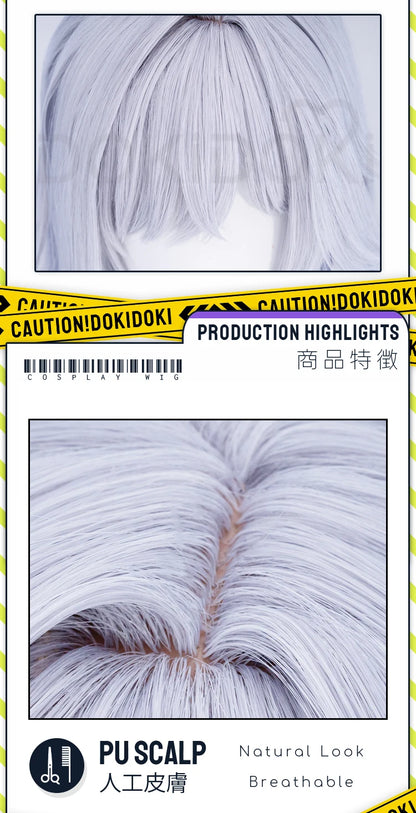 Skirk Cosplay Costume Game Genshin Impact【S-2XL】DokiDoki-SR Skirk Wig Women Halloween Costume Plus Size