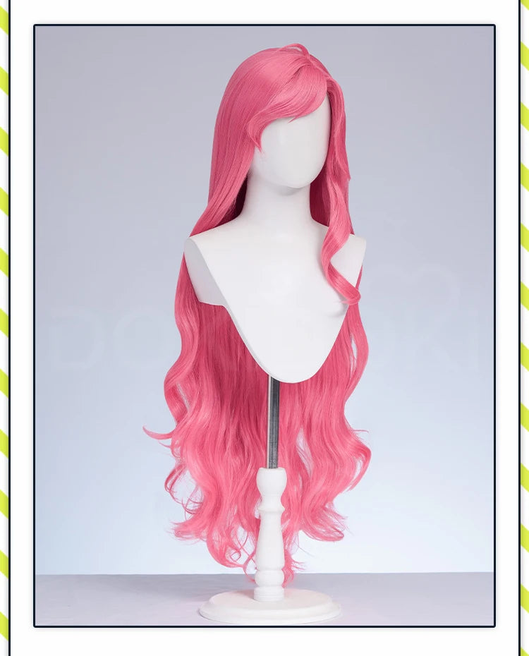 Alice Auriana Wig Anime LoliRock Cosplay Wig DokiDoki Women Pink Orange Long 100cm Curly Alice Cosplay Hair Free Wig Cap