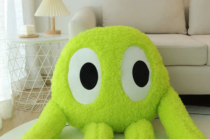 2M Giant Ferry Plush Green Alien Monster Toy Stuffed Long Legs Octopus Throw Pillow Boyfriend  Red Heart Eye Decor Cushion
