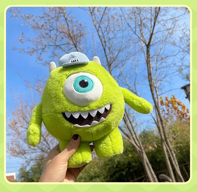 40/60CM Big Size Mike Wazowski Disney Anime Plush Stuffed Doll Kawaii Room Decoration Plushies Pillow Ornaments Holiday Gifts