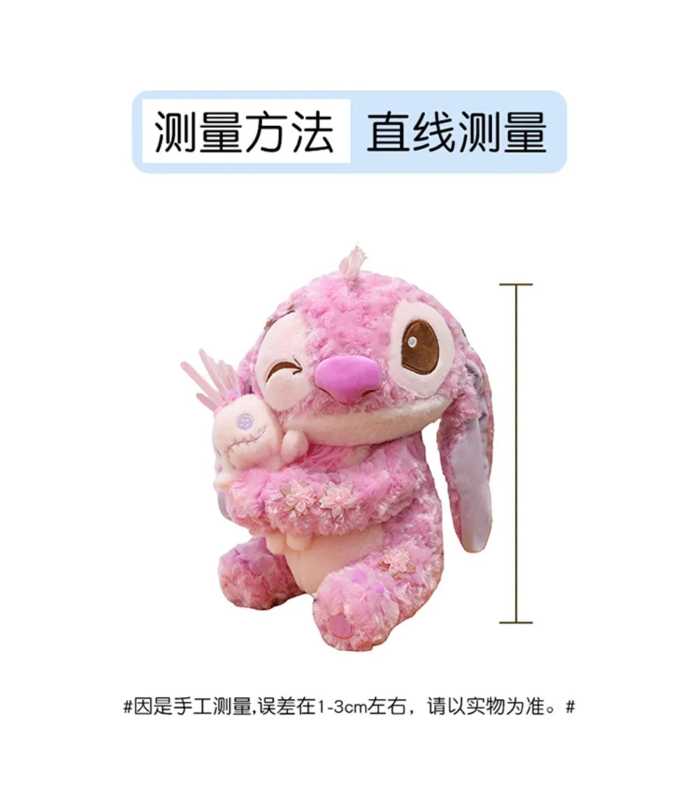 70cm Big Size Disney Lilo & Stitchanime Plush Stuffed Doll Room Decoration Peluche Pillow Angel Plushies Ornaments Gifts