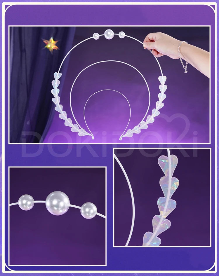 IN STOCK Cyrene Cosplay Costume Game Honkai: Star Rail【S-2XL】DokiDoki-R HSR Cyrene Dress Veil Plus Size