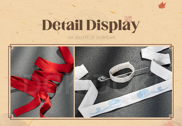 【Official】IN STOCK Wei Wuxian Cosplay Costume Anime Mo Dao Zhu Shi DokiDoki-SR Men Costume Wei Wu Xian Lan Wangji Halloween