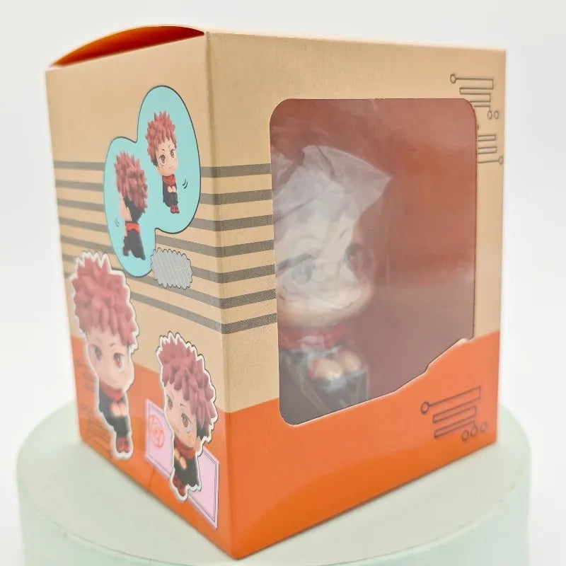 Popular Big Head Cute Anime Jujutsu Posture Figurine Naruto Shippuden Action Figures PVC Q Version Collection Model Toys Gifts