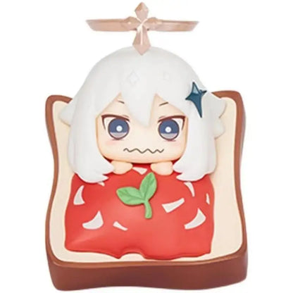 Hot 6pcs/set Genshin Impact Anime Figure Game Cartoon Aether Lumine Amber Venti Diluc Paimon Dolls Toy Kawaii Character  Gift