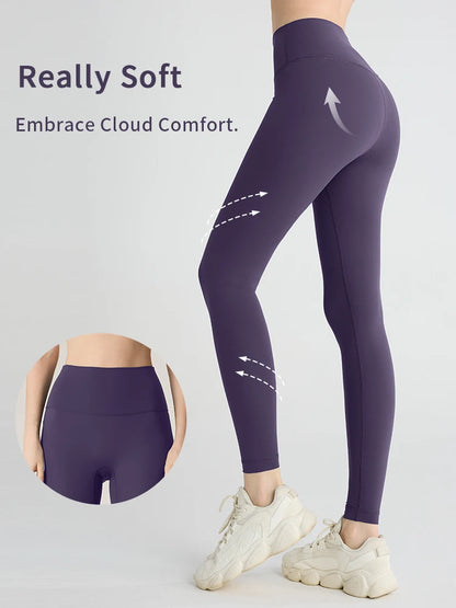 Summer Hot Sale Women’s High Waisted Hip Lifting Breathable Yoga Leggings for Running Cycling Fitness