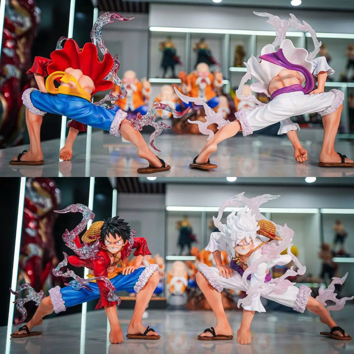 2025 19cm Anime One Piece Luffy Figure Nika Gear Fifth Second Demon Awakening Statue Pvc Action Figurine Collection Model Toys