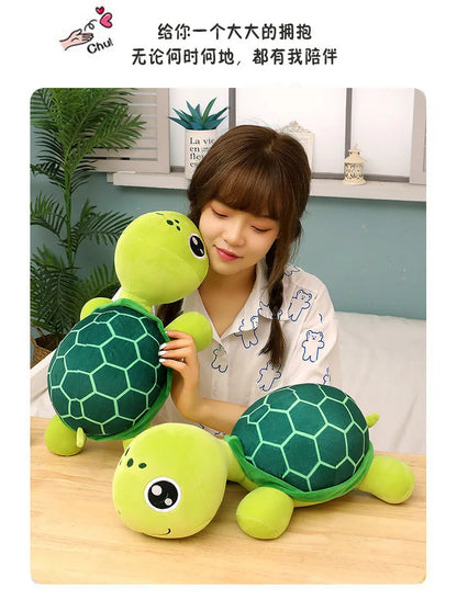 30-70cm Lovely Big Eyes Tortoise Plush Doll Toy Kawaii Soft Stuffed Animal Cushion Cartoon Small Sea Turtles Dolls for Kids Gift