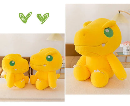 45/55/70cm Big Size Agumon Digimon Adventure Anime Plush Stuffed Doll Kawaii Decoration Plushies Children Pillow Holiday Gift