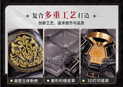 iCoser Wuthering Waves Zani Cosplay Costume Wig Uniform Headwear Tail Earrings Rinascita Halloween Party for Women Carnival Prop