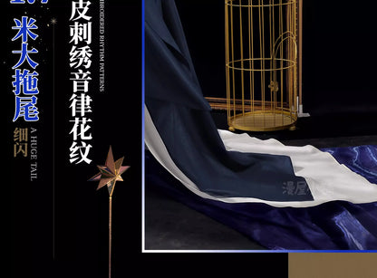 Arknights Aefanyl Logos Cosplay Costume Wig Uniform Earrings Radiant Serenity Ambience Synesthesia Halloween Women Men Carnival