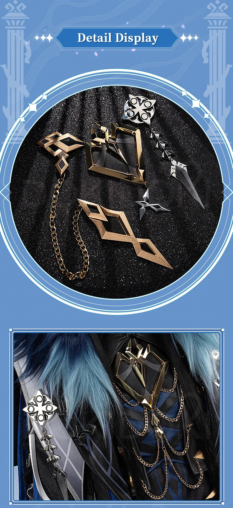 IN STOCK Captain Capitano Cosplay Costume Game Genshin Impact【S-4XL】DokiDoki Men Costume Fatui Harbinger Halloween Plus Size