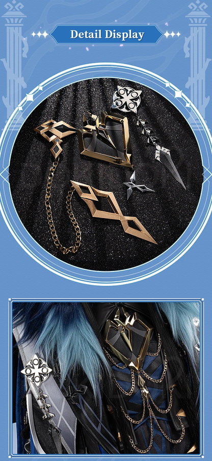 IN STOCK Captain Capitano Cosplay Costume Game Genshin Impact【S-4XL】DokiDoki Men Costume Fatui Harbinger Halloween Plus Size