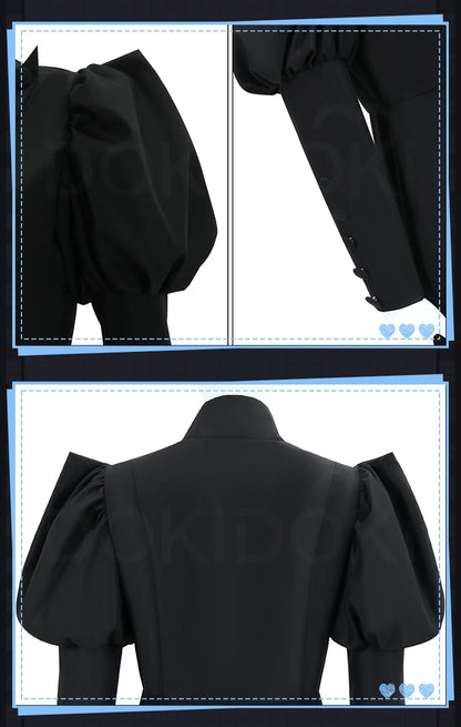 Glinda Elphaba Cosplay Costume Wicked Cosplay【XS-3XL】DokiDoki-N Women Black Pink Dress Glinda Cosplay School Uniform Plus Size