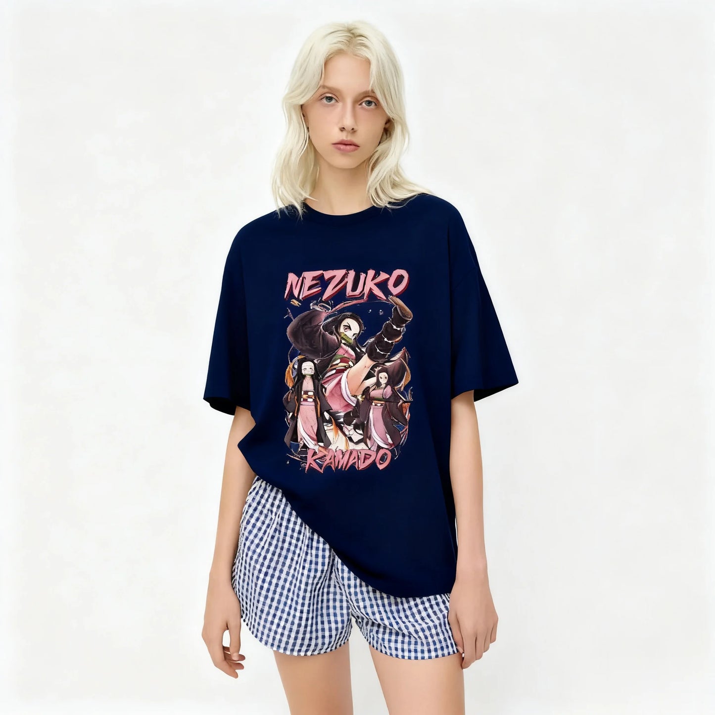 Anime Demon Slayer Graphic T Shirt Women Men Oversized Short Sleeve Tee Streetwear Hip Hop Casual Summer Fashion Trend Y2k Top