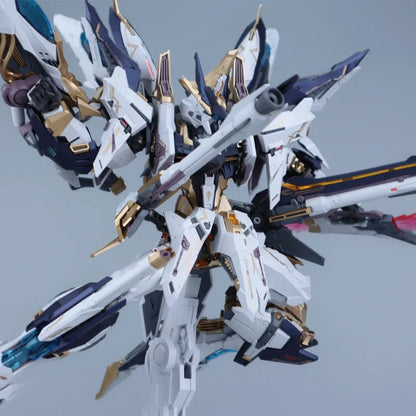 Aurora Series Alloy Die Cast Skeleton Action Figurine Mecha High Detail Articulated Assembly Model Toy Desktop Decore Boy Gifts