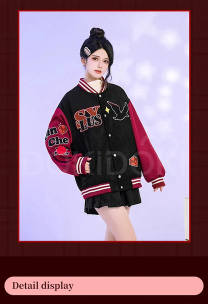 Sylus Doujin Cosplay Costume Game Love and Deepspace DokiDoki-R Men Women Daily Baseball Jacket Sylus Cosplay Coat
