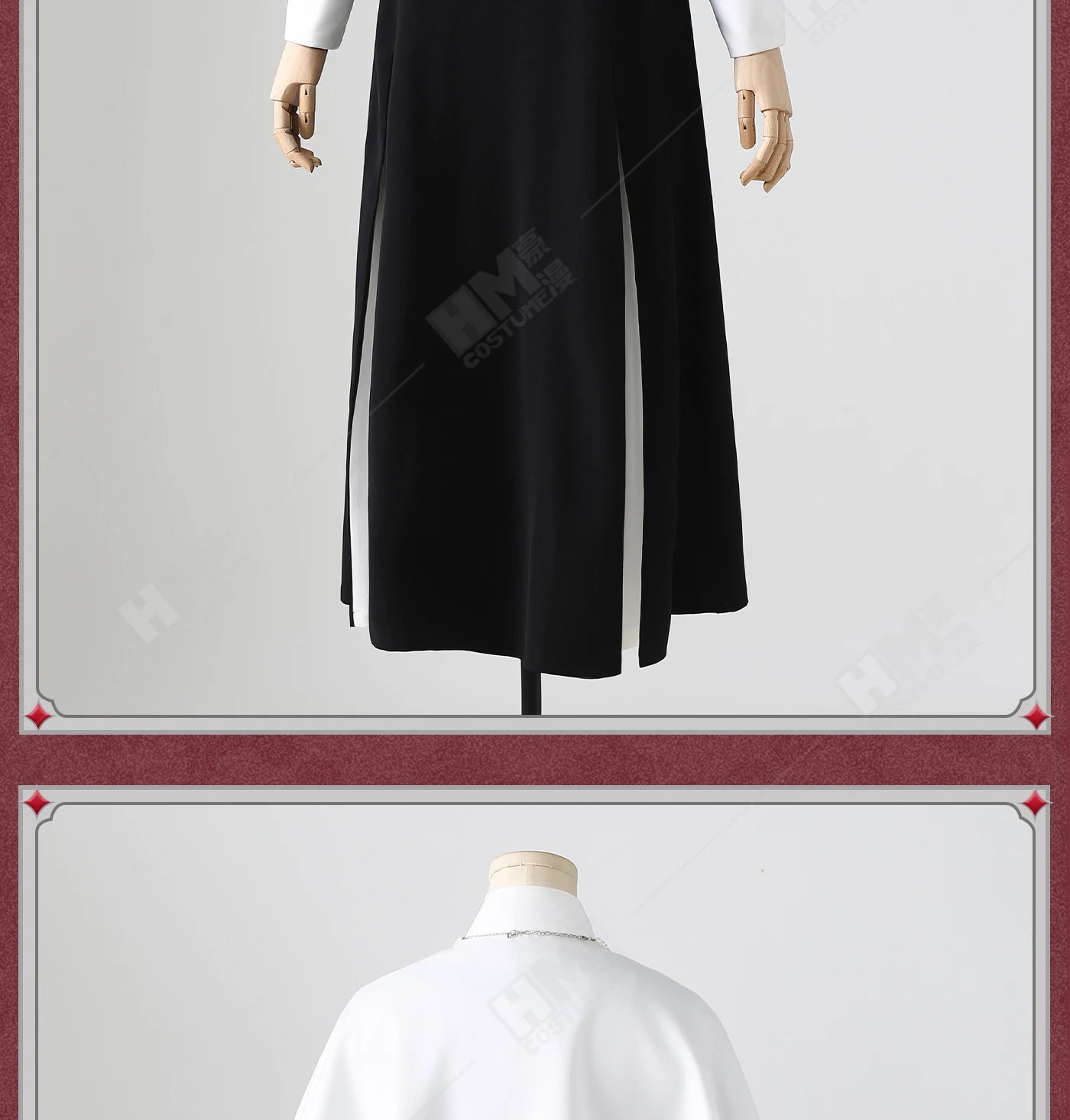 Anime My Dress-Up Darling Marin Kitagawa Cosplay Costume Nun Dress Uniform Hat Necklace Season 2 Halloween Party for Women Girls