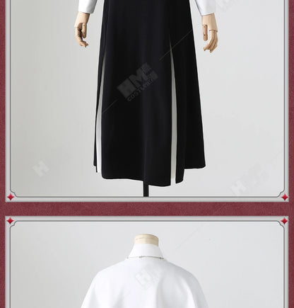 Anime My Dress-Up Darling Marin Kitagawa Cosplay Costume Nun Dress Uniform Hat Necklace Season 2 Halloween Party for Women Girls