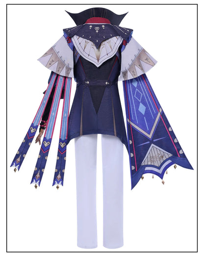 Wuthering Waves Brant Cosplay Costume Wig Uniform Hat Necklace Troupe of Fools Rinascita Carnival Halloween Party for Women Men