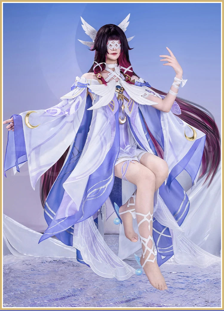 Columbina Cosplay Costume Genshin Impact【S-2XL】DokiDoki-R Nod-Krai Women Dress Columbina Hypersalenia Plus Size