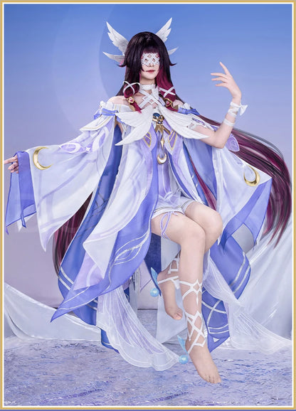 Columbina Cosplay Costume Genshin Impact【S-2XL】DokiDoki-R Nod-Krai Women Dress Columbina Hypersalenia Plus Size