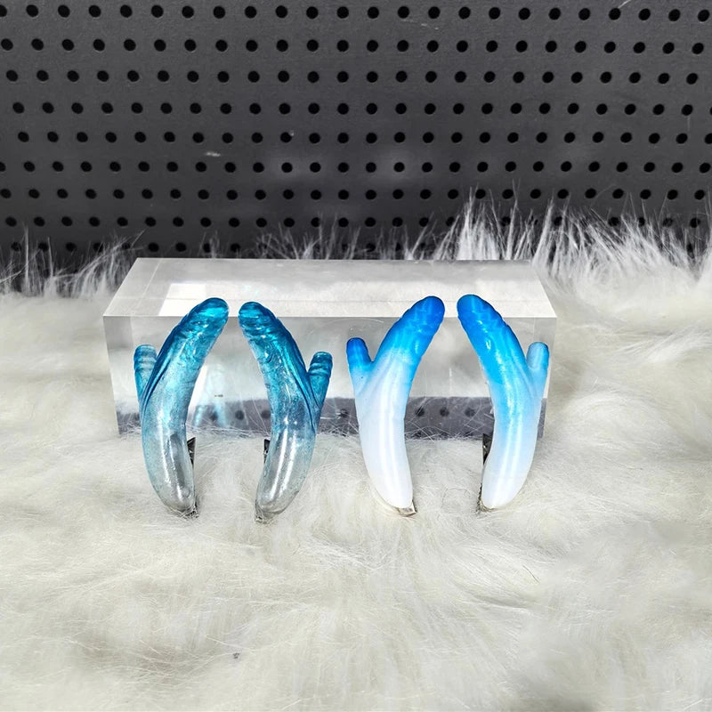 Anime Movies Nezha Aobing Cosplay Loong Horns Headwear Props Ao Bing Ne Zha 2 Halloween Party for Women Men Accessory Carnival