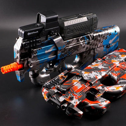 Yuizukeot P90 Electric Gel Gun Plastic Toy Rifle - Red