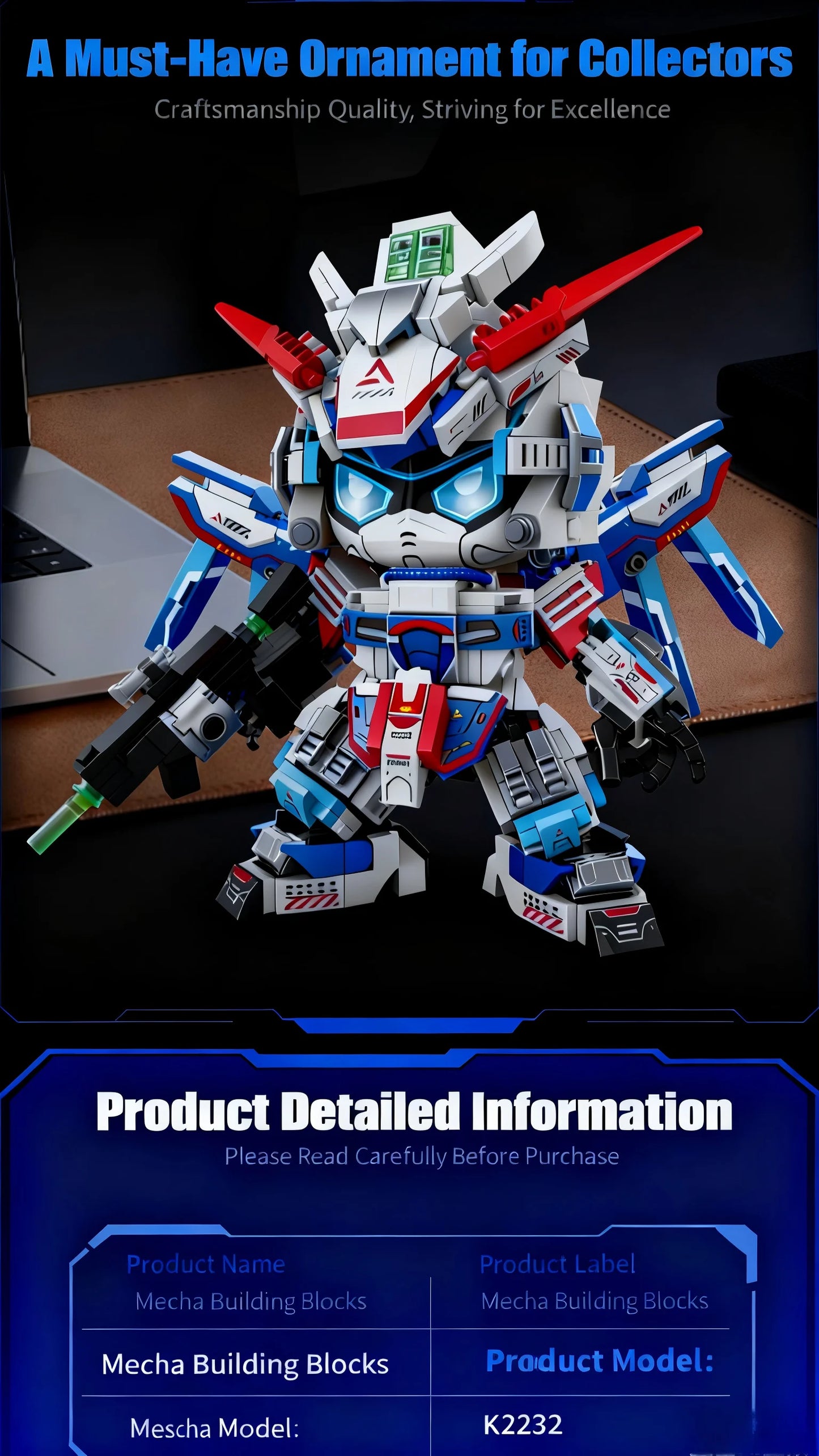 2025 STEM Building Blocks Kit, DIY Mecha Robot Model Educational Construction Toys for Kids Ages 8-12, Creative Birthday Gift