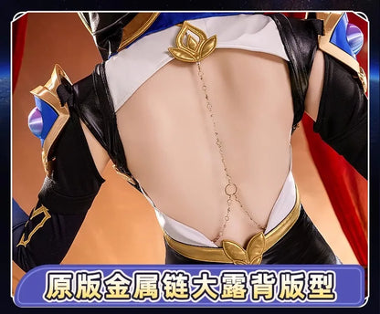 iCoser Honkai Star Rail Cipher Cosplay Costume Wig Bodysuit Uniform Cifera Tail Halloween Party for Women Girls Festival Props
