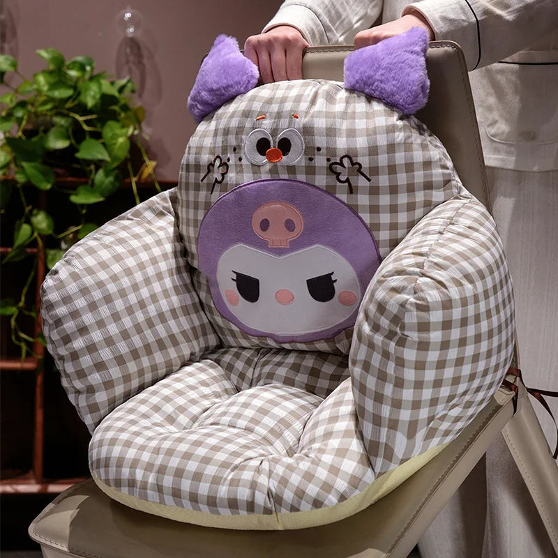 Comfortable Seat Cushion Kuromi My Melody Sitting Cushion For Chair Bay Window Japanese Style Cartoon Back Cushion Soft Comfort