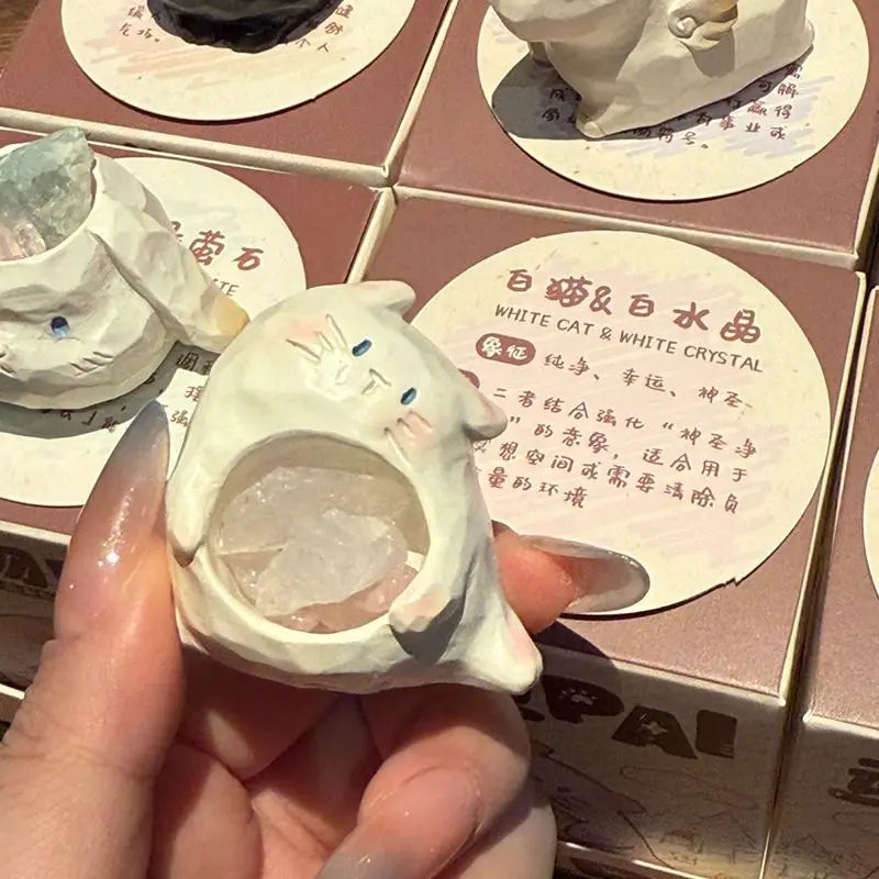 Creative Animal PAL Crystal Blind Box Cute Desktop Decoration Resin Craftwork Wholesale New Model Display Piece Toy & Hobbies