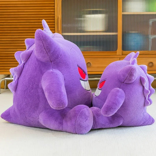 30/80cm Pokemon Gengar Stuffed Plush Toys Cartoon Cute Anime Dolls Huge Purple Pokémon Plushie Pillow Birthday Gift for Kids