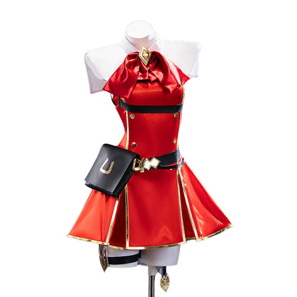 IN STOCK Gold Ship Cosplay Costume Game【S-2XL】DokiDoki-N Women Halloween Red Uniform Gold Ship Costume Plus Size