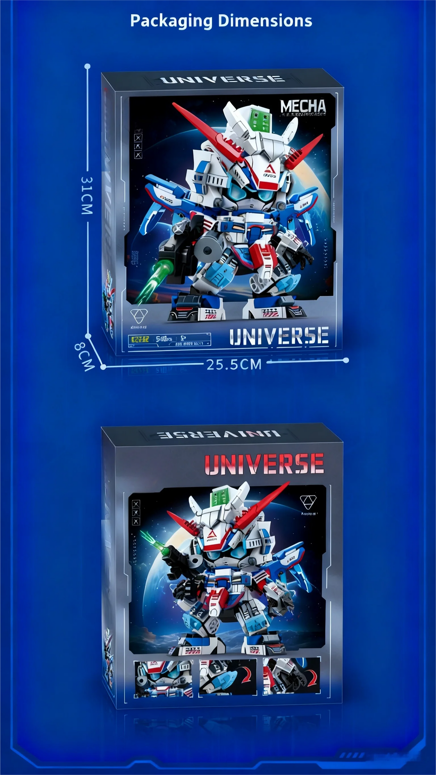 2025 STEM Building Blocks Kit, DIY Mecha Robot Model Educational Construction Toys for Kids Ages 8-12, Creative Birthday Gift