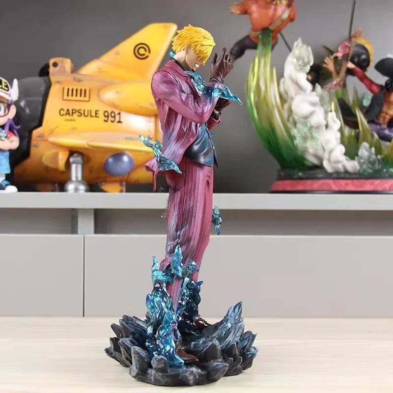 25cm One Piece Sanji Anime Figure Fashion Show Sanji Figurine Pvc Model Statue Doll Decoration Collection Ornaments Toys Gift
