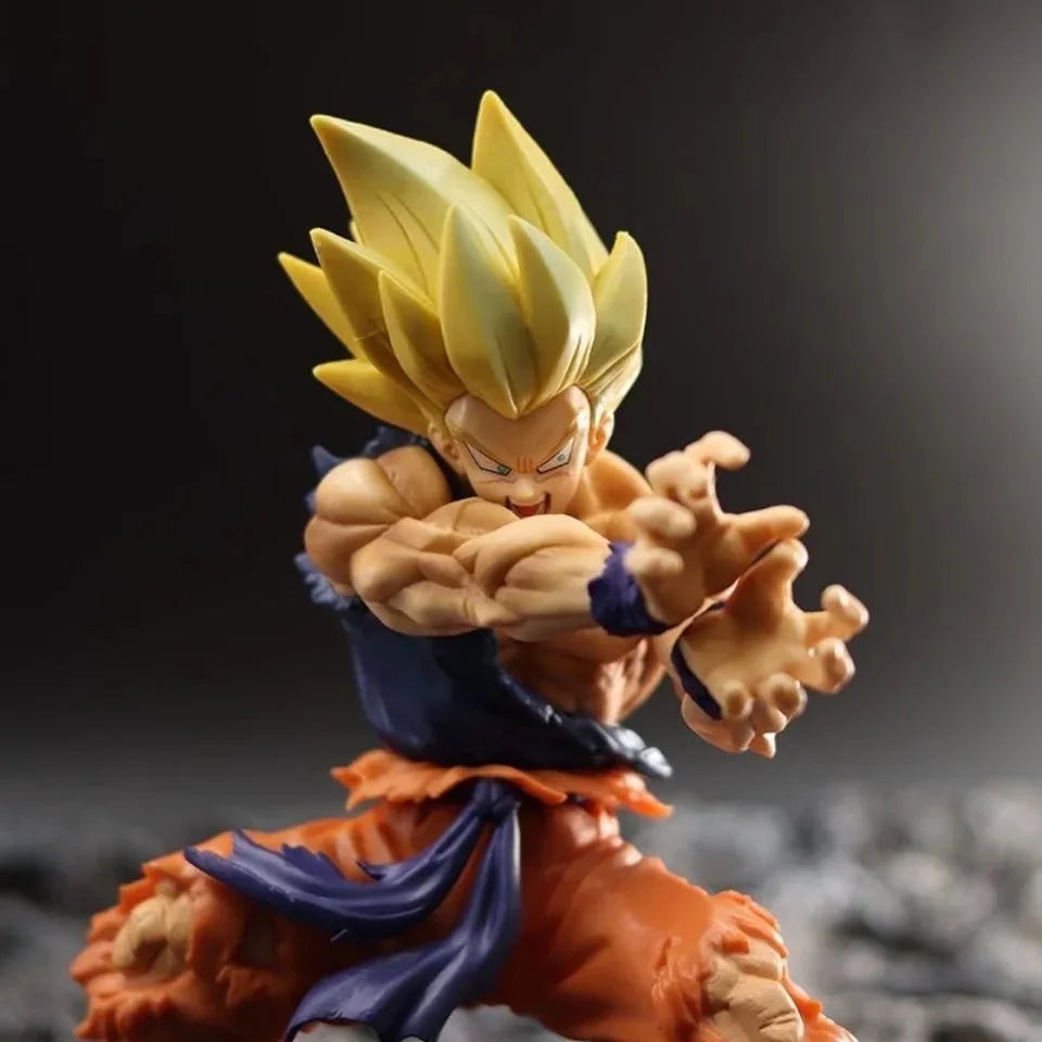 Dragon Ball Z Son Goku Anime Figure Battle Damage Shockwave Manga Statue Pvc Action Figurine Collectible Model Doll Toys Gift