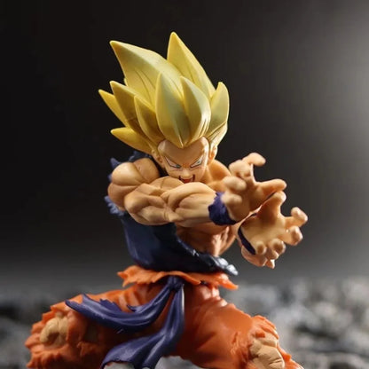 Dragon Ball Z Son Goku Anime Figure Battle Damage Shockwave Manga Statue Pvc Action Figurine Collectible Model Doll Toys Gift