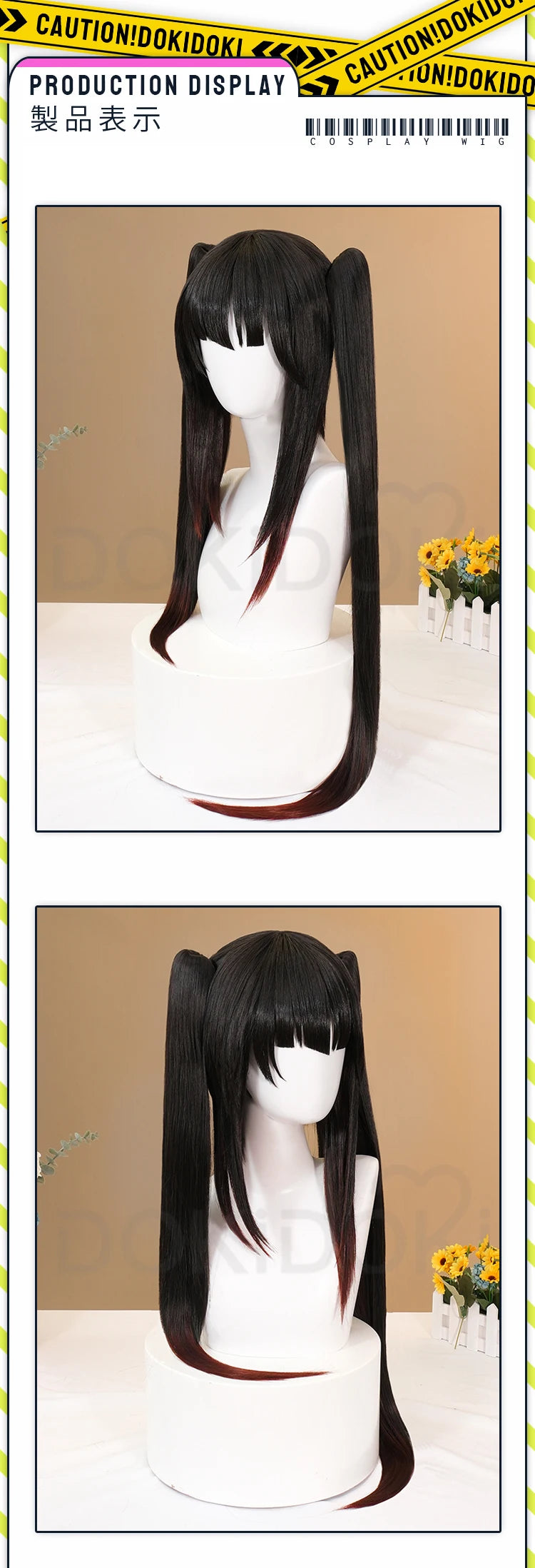 IN STOCK Tokisaki Kurumi Wig Anime Date A Live Cosplay Wig DokiDoki Women Cute 100cm Long Hair Tokisaki Kurumi Cosplay Free Cap