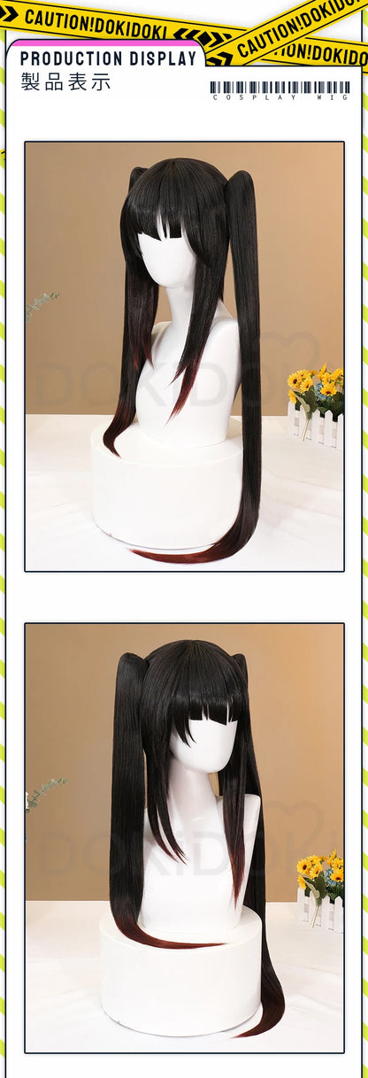 IN STOCK Tokisaki Kurumi Wig Anime Date A Live Cosplay Wig DokiDoki Women Cute 100cm Long Hair Tokisaki Kurumi Cosplay Free Cap