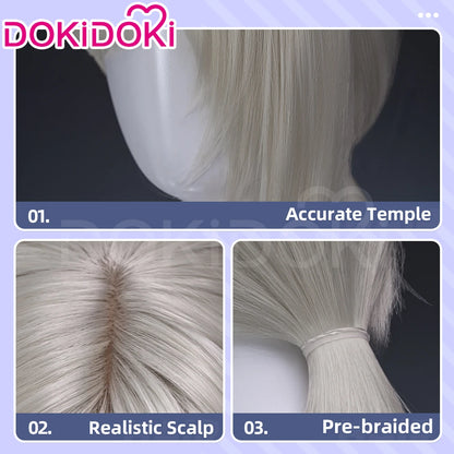 IN STOCK Reclusee Duchesss Revenantt Wig Game Cosplay Wig DokiDoki Women 60cm Long Curly Hair Reclusee Cosplay Free Wig Cap