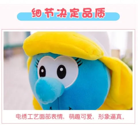 New 40cm Cartoon Character Creative Smurf Cute Plush Toy Kawaii Doll Children’s Soothing Toy Birthday Gift Christmas Gift