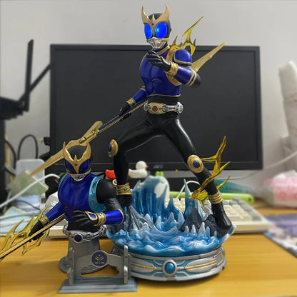38cm Masked Rider Kuuga Rising Dragon Form Anime Figure Kamen Rider Figurine Collection Statue Model Ornament Room Desk Toy Gift
