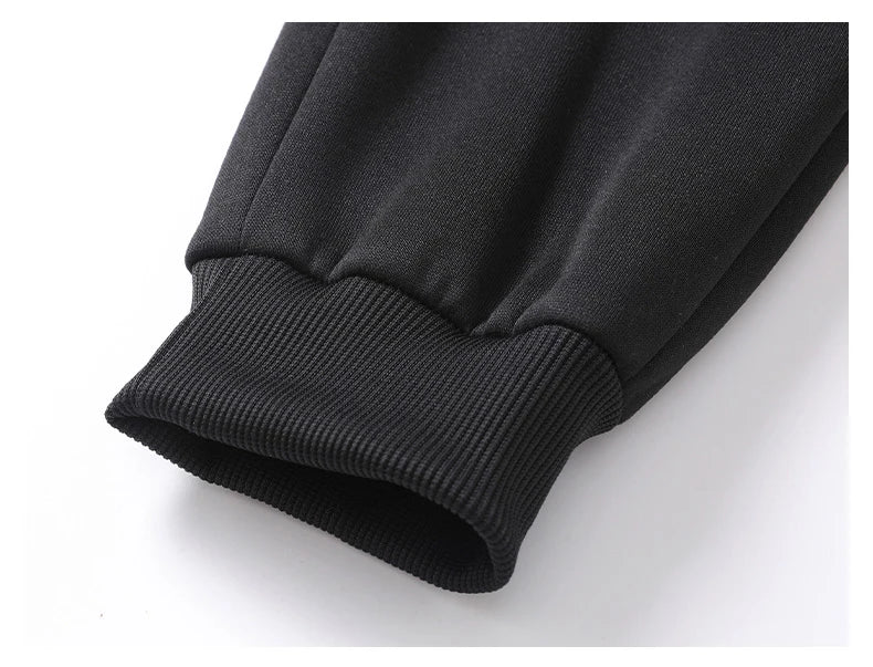 Chrlck Men’s Unisex Winter Fleece Sweatpants Warm Running Jogging Sport Trousers Elastic Waist Thick
