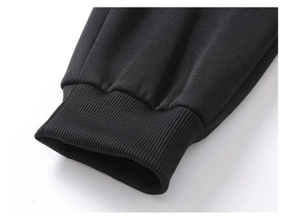 Chrlck Men’s Unisex Winter Fleece Sweatpants Warm Running Jogging Sport Trousers Elastic Waist Thick
