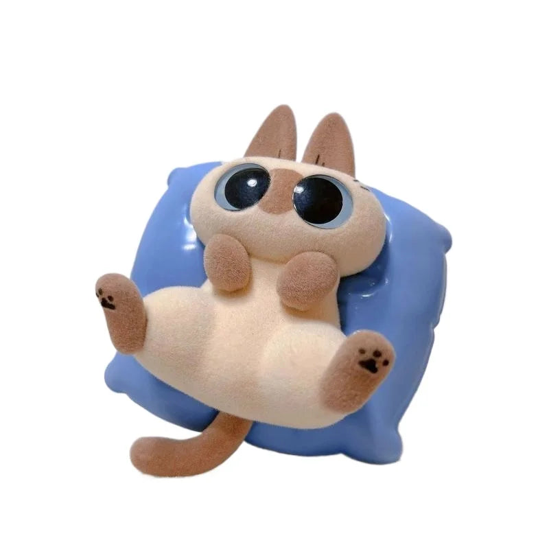 Authentic Siamese Cat Azuki Neko Periphery Plush Blind Box Cute Decoration Figure Second Series Girls Gift Handmade  New Style