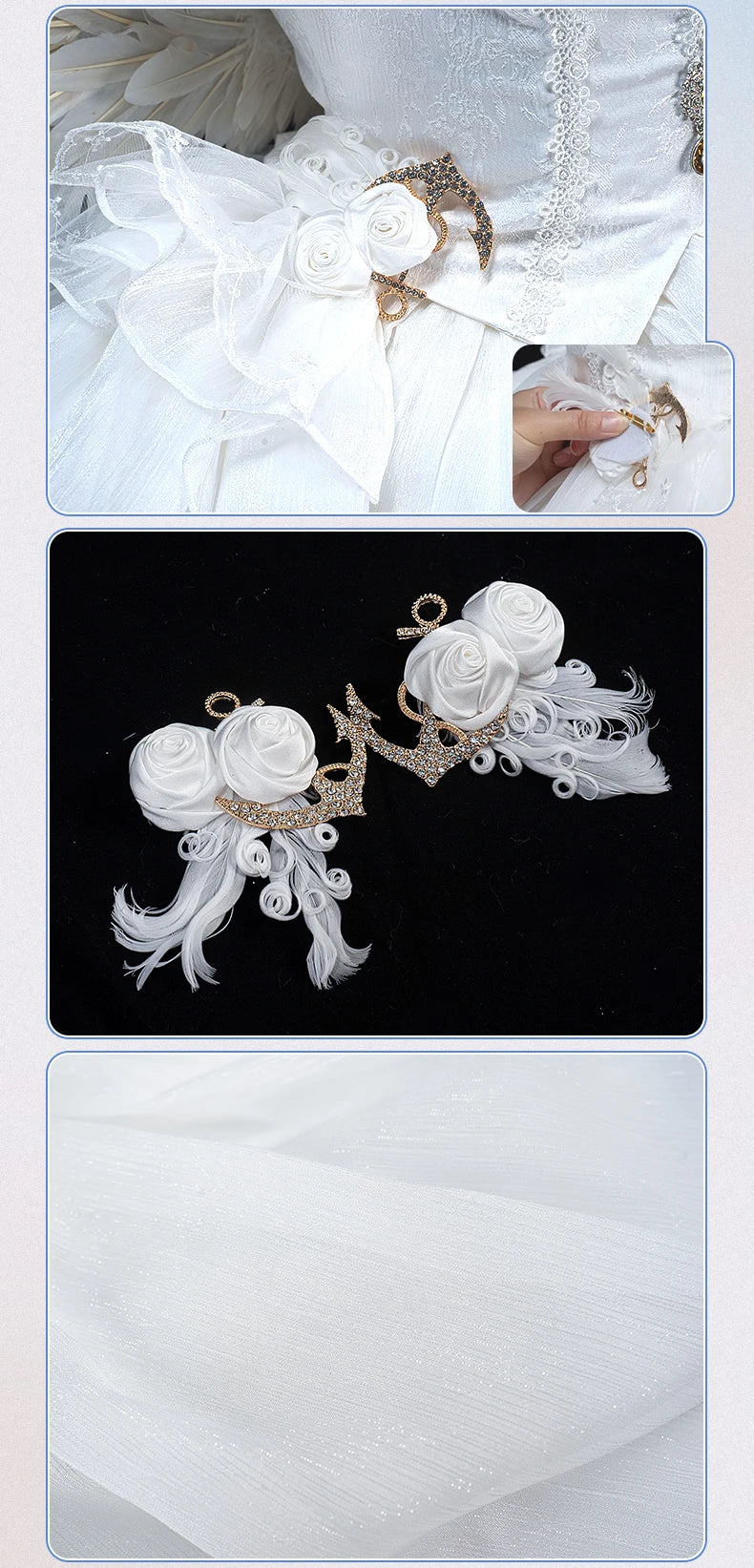 PRE SALE UWOWO Janus Cosplay Game Azurr Lanee Janus Oath Wedding Dress Bride Cosplay Costume Halloween Costume