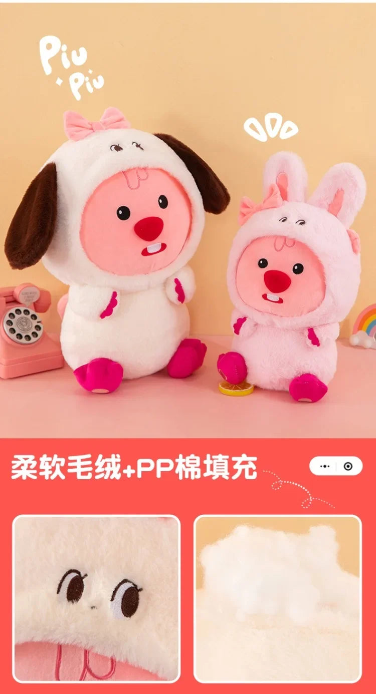 33-60cm/ Kawaii Original Anime Cartoon Plush Toy Little Beaver Rock Animal Serie Cute Plush Doll Interior Decoration Kids Gift