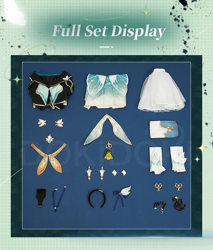 IN STOCK Firefly Cosplay Costume Game Honkai: Star Rail DokiDoki-SR HSR Female Cute Costume Outlet Firefly Cosplay Wig Halloween