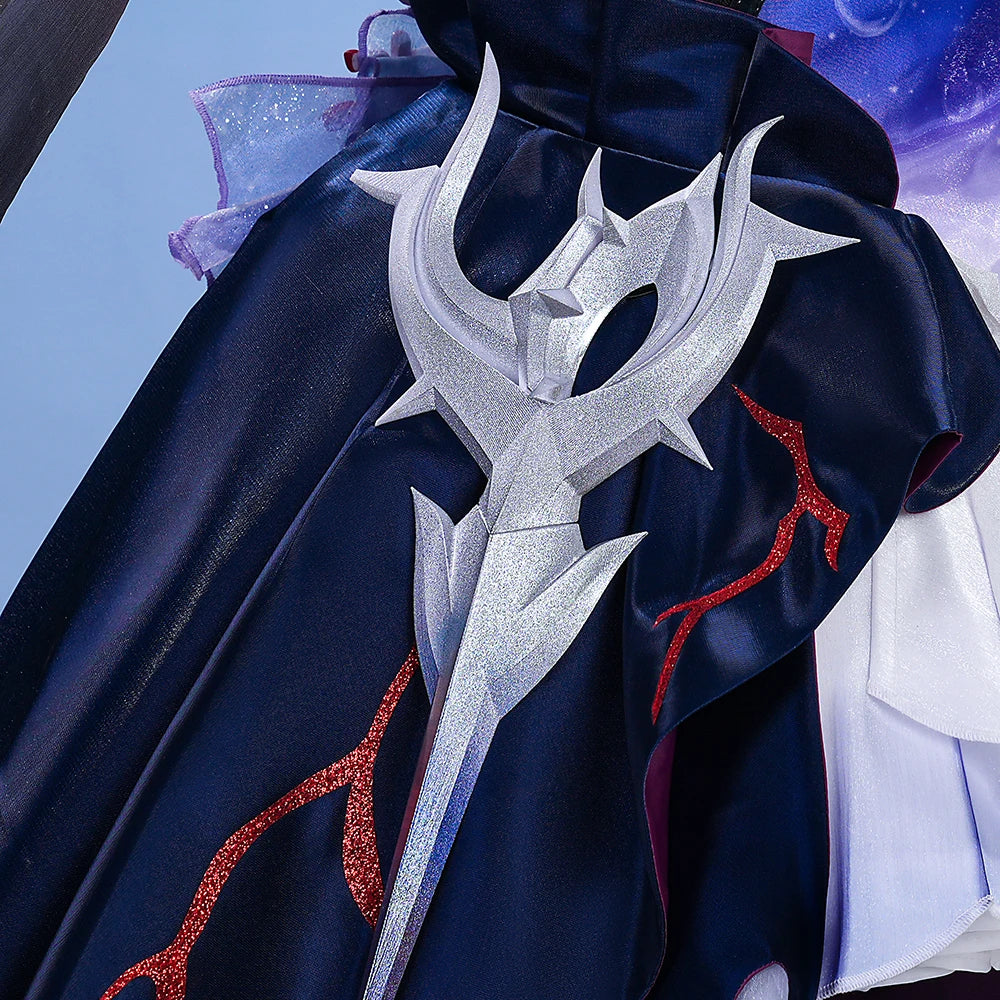 Honkai Star Rail Hysilens Cosplay Costume Wig Dress Headwear Amphoreus Festival Halloween Party for Women Girls Cos Props iCoser